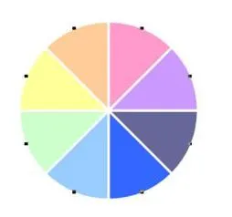 wps把圆分成两个颜色 | WPS画的圆,里面分几个区,想标注不同的颜色加以区分,可是加上