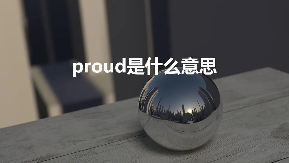 proud是什么意思 | proud是什么意思英语
