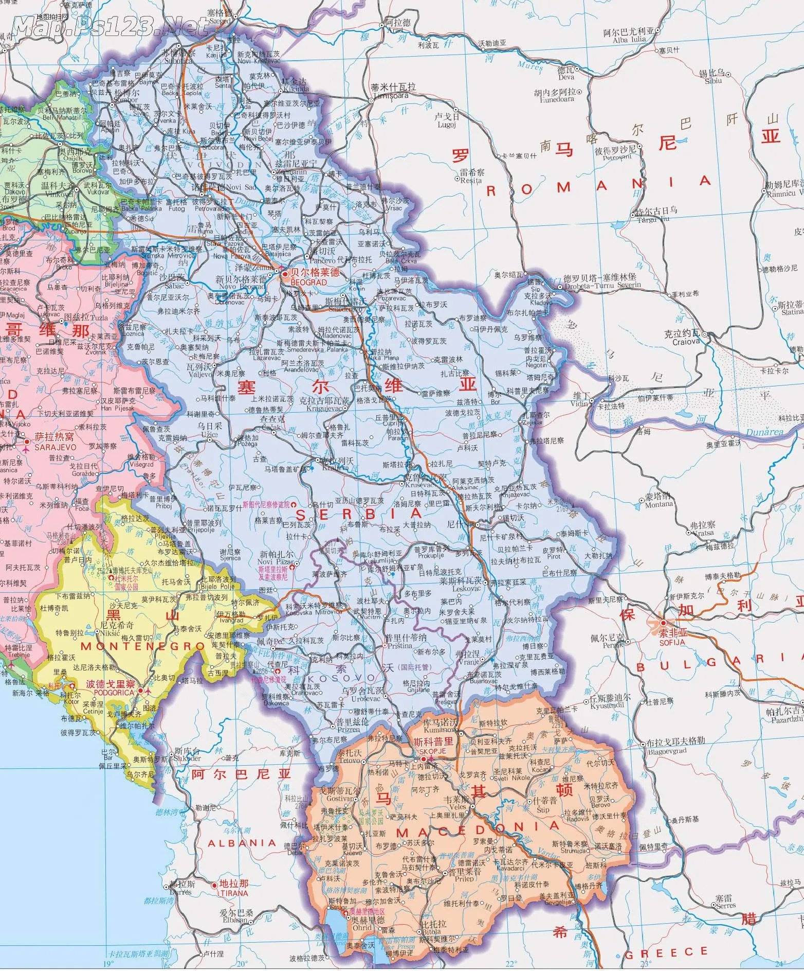 塞尔维亚在哪里 | 欧洲塞尔维亚共