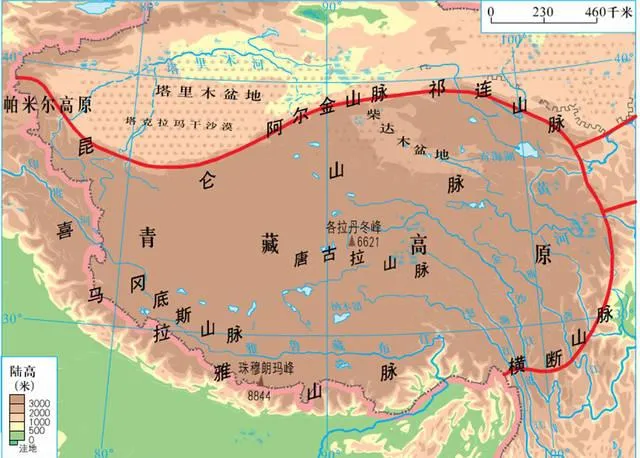 青藏高原区域范围划分 | 青藏高原六大区域的地理位置