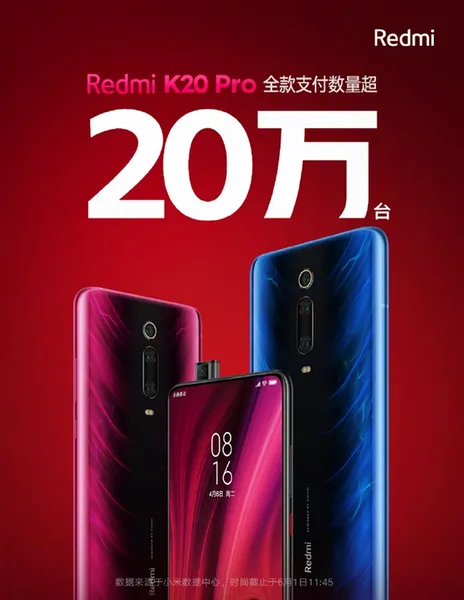 Redmi K20 Pro今日首卖：1小时45分全款支付超20万台